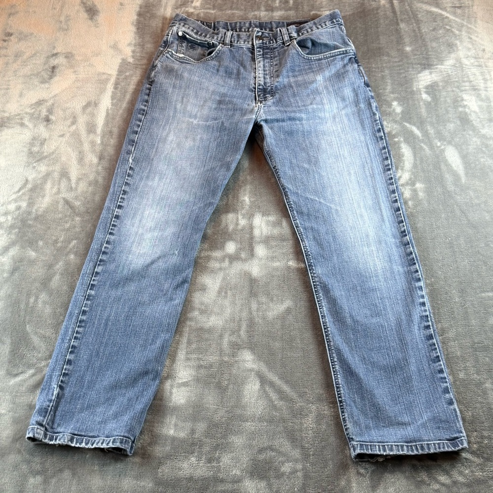 Hart Schaftner Marx‎ Men's Jeans Size 34X30 Straight Leg Medium Wash